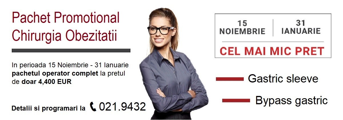cel mai mic pret gastric sleeve bypass chirurgie obezitate bucuresti provita